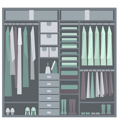 Wardrobe Clothes In Closet