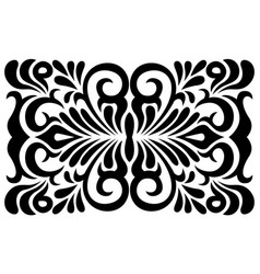 Black And White Swirly Ornament