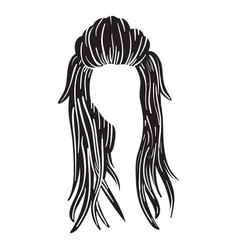 Long Woman Hair Icon