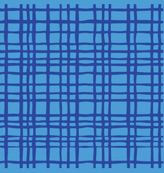 Blue Hand Drawn Plaid For The Home