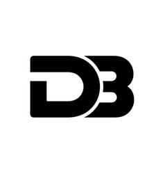 Db Brand Name Initial Letter Monogram