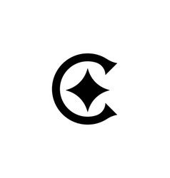 Letter C With A Star Logo Design