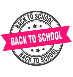 Back To School Stamp Label