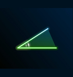 Glowing Neon Line Acute Angle Of 45 Degrees Icon