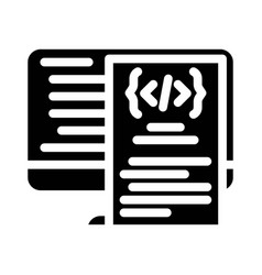 Software Documentation Technical Writer Glyph Icon