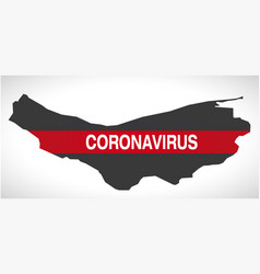 Mazandaran Iran Province Map With Coronavirus