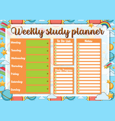 Student Lesson Plan And To-do List Organizer