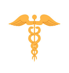 Caduceus Ancient Gold Symbol Of Medicine