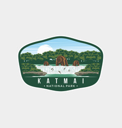 Katmai National Park Patch Logo