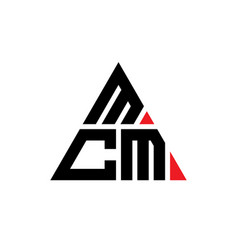 Mcm Triangle Letter Logo Design