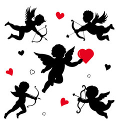 Silhouette Of Cupid