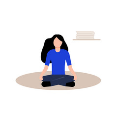 Girl Is Meditating For Peace Of Mind