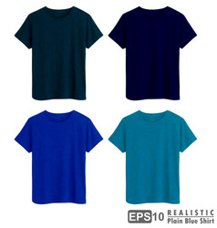 Blue Plain Shirt Realistic