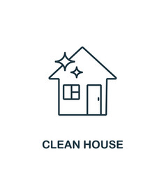 Clean House Icon From Cleaning Collection Simple