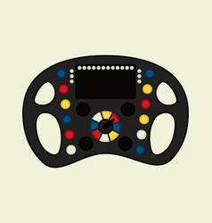 Formula 1 Car Steering Wheel Driving A Racing Car