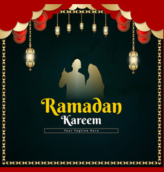 Happy Ramadan Kareem Greetings Social Media Post