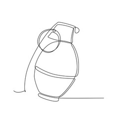 Continuous Line Drawing Grenade