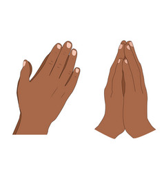 Human Hands Folded In Prayer