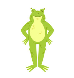 Green Frog In Standing Pose