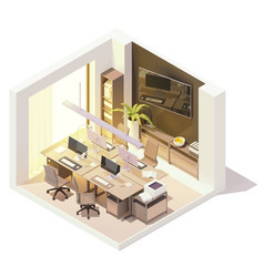 Isometric Office Room