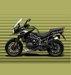 Motorcycles Side View Template