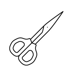 Scissors Embroidery Hobby Line Icon