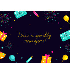 Have A Sparkly New Year Font On Dark Purple