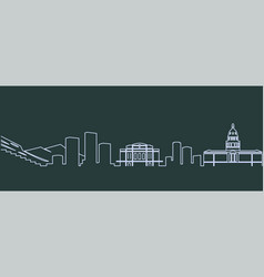 Denver Single Line Skyline