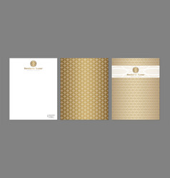 Gold Luxury Letterhead Cover Page And Brochure