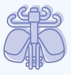 Icon Diaphragm Related To Human Organ Symbol Two