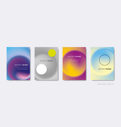 Trendy Abstract Design Brochure Cover Set