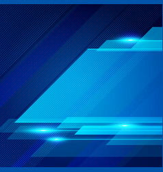 Template abstract geometric blue color tone Vector Image