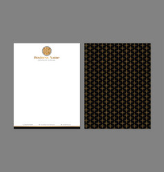 Gold Luxury Letterhead Template For Print