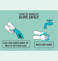 How To Remove Gloves Covid19 Infographic