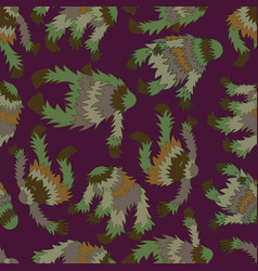 Seamless Pattern Cryptozoology Dancing Yeti