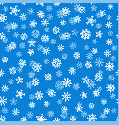 Snowflall Seamless Background Pattern