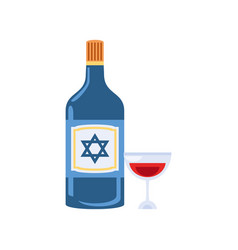 Wine And Glass Hanukkah Icon