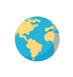 Flat Planet Earth Icon