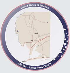 Map Santa Rosa County In Florida