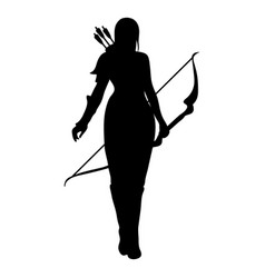 Woman Archer Fantasy Silhouette High Quality