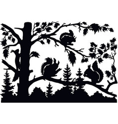 Squirrels - Wildlife Stencils Moose Silhouette