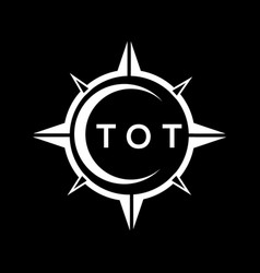 Tot Abstract Technology Logo Design On Black