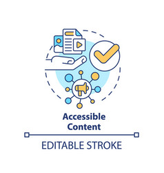 Accessible Content Concept Icon