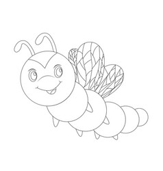 Bee Coloring Page For Kids