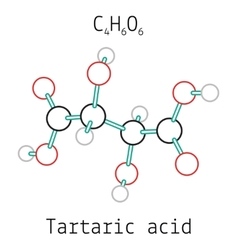 C4h6o6 Tartaric Acid Molecule