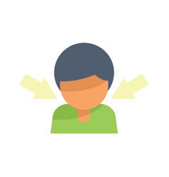 Customer Target Icon Flat Business People