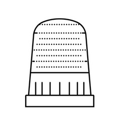 Thimble Embroidery Hobby Line Icon