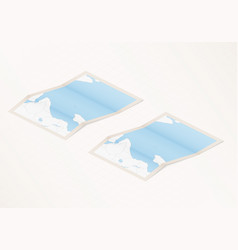 Two Versions Of A Folded Map Of Seychelles