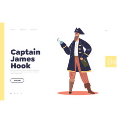 Captain James Hook Concept Of Landing Page