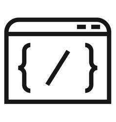 Code Line Icon Programming Language Script Symbol